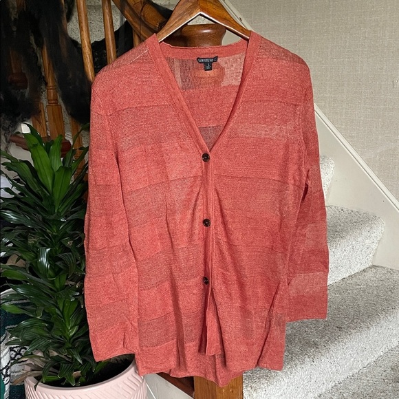 Lafayette 148 New York Organic Hemp Cardigan - Picture 2 of 14